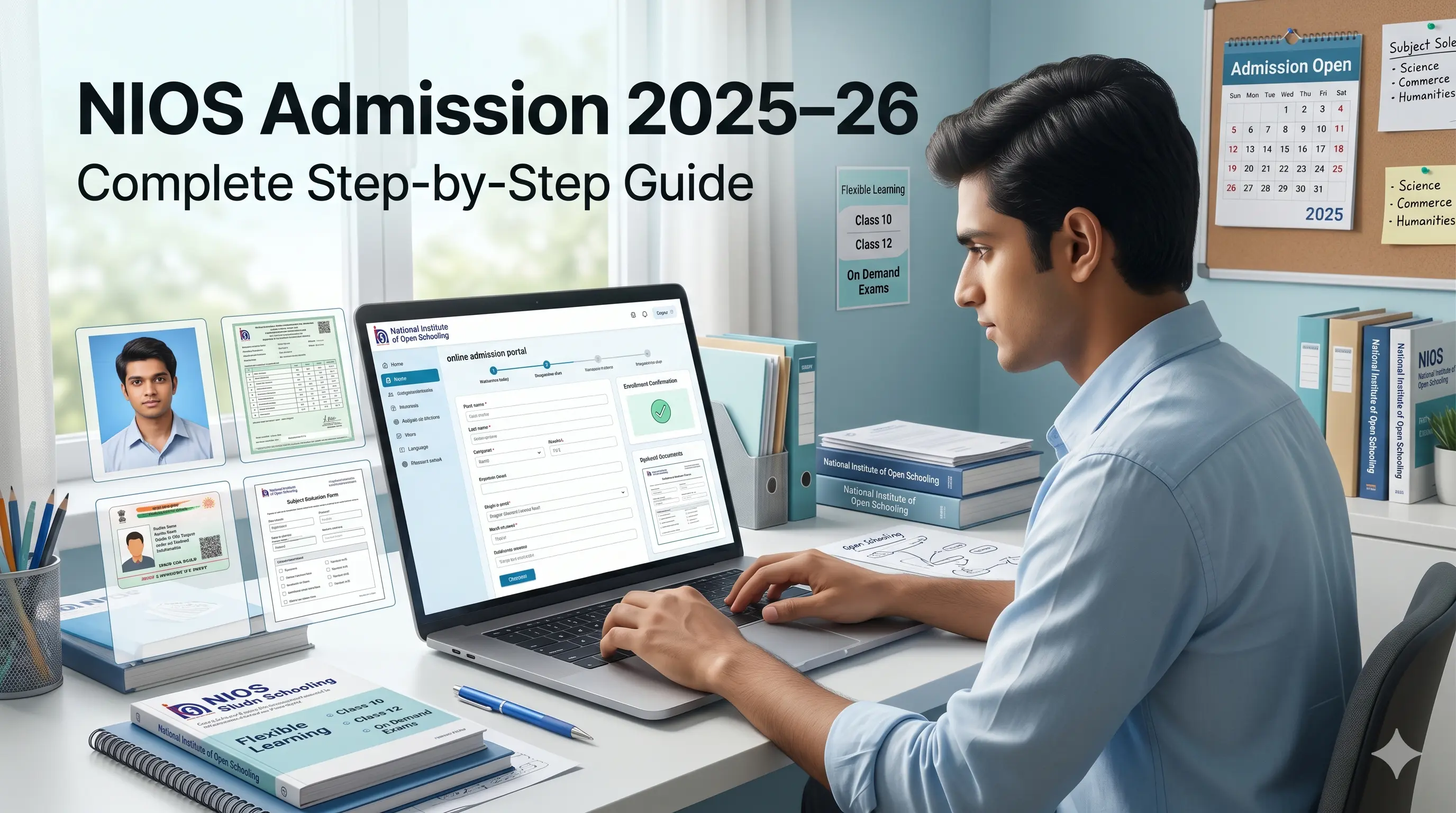 NIOS Admission 2025–26: Complete Step-by-Step Guide