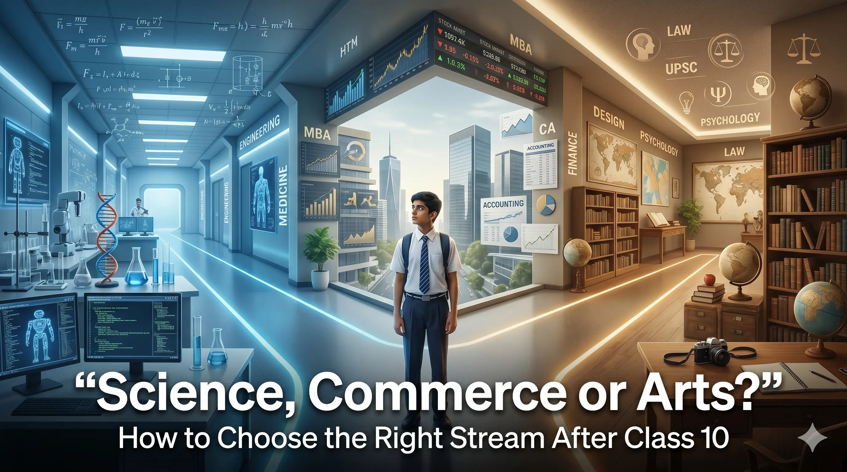 Science, Commerce or Arts After Class 10? A Complete Stream Selection Guide